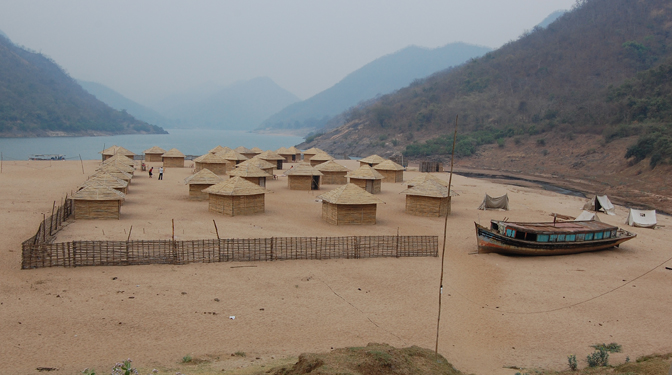 Huts near River Bay